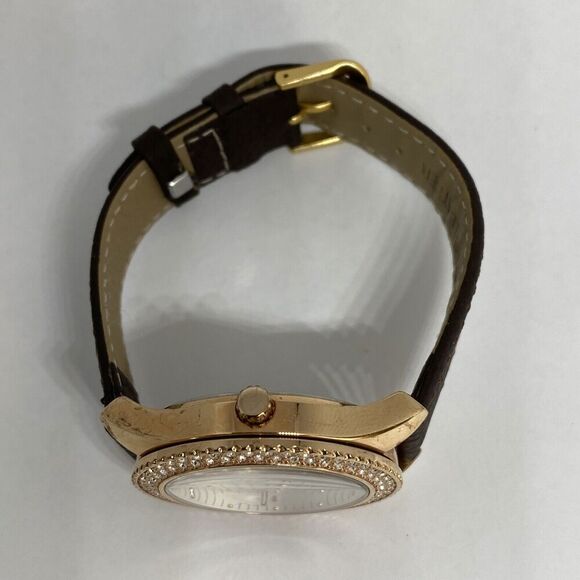 Fossil Stella ES3816 Women's Browns Leather Silver Analog Dial Quartz Watch LW76 - Picture 8 of 12